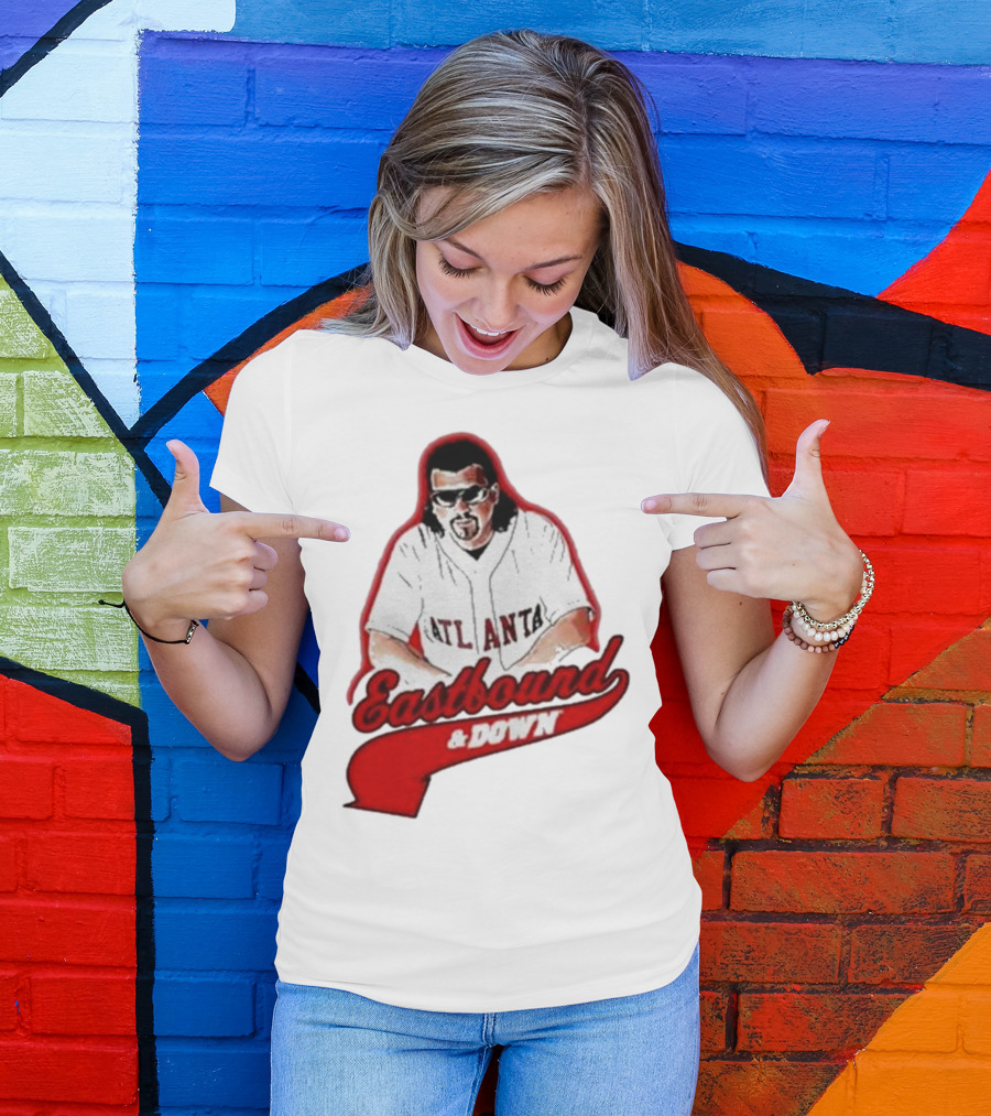 Atlanta Eastbound And Down Retro Baseball T-Shirt