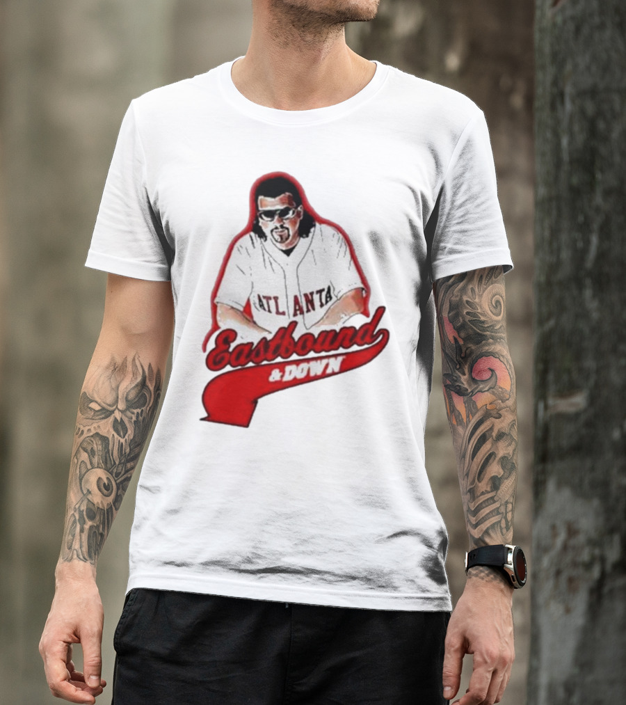 Atlanta Eastbound And Down Retro Baseball T-Shirt