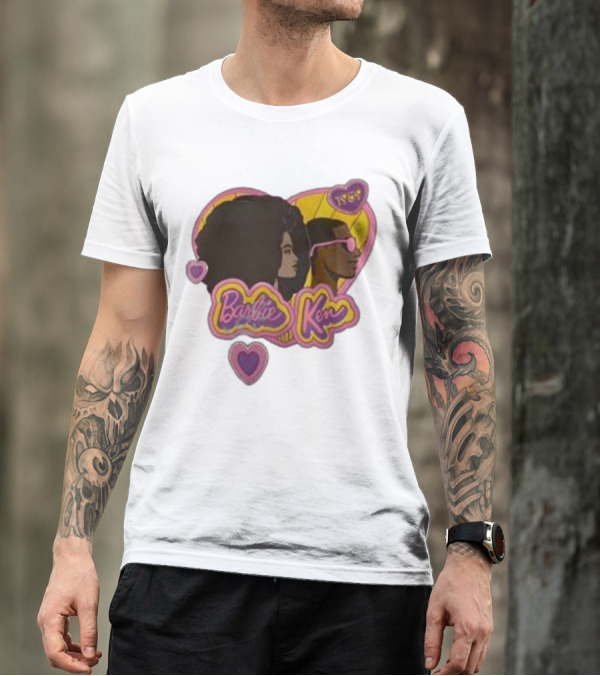 Barbie Ken 1959 New Movie Retro Heart Icons T-Shirt
