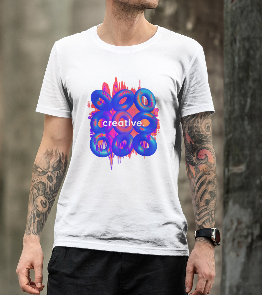 Creative Vivid Rings With Abstract Waveforms T-Shirt