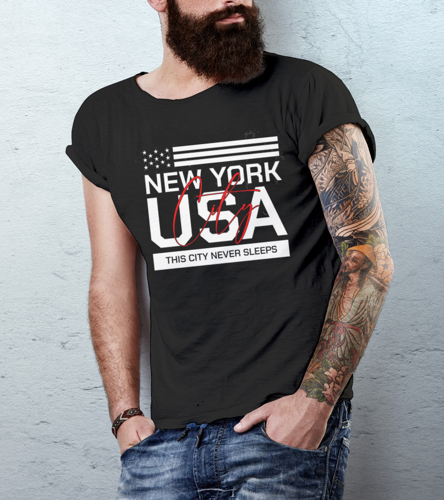 New York City USA This City Never Sleeps T-Shirt