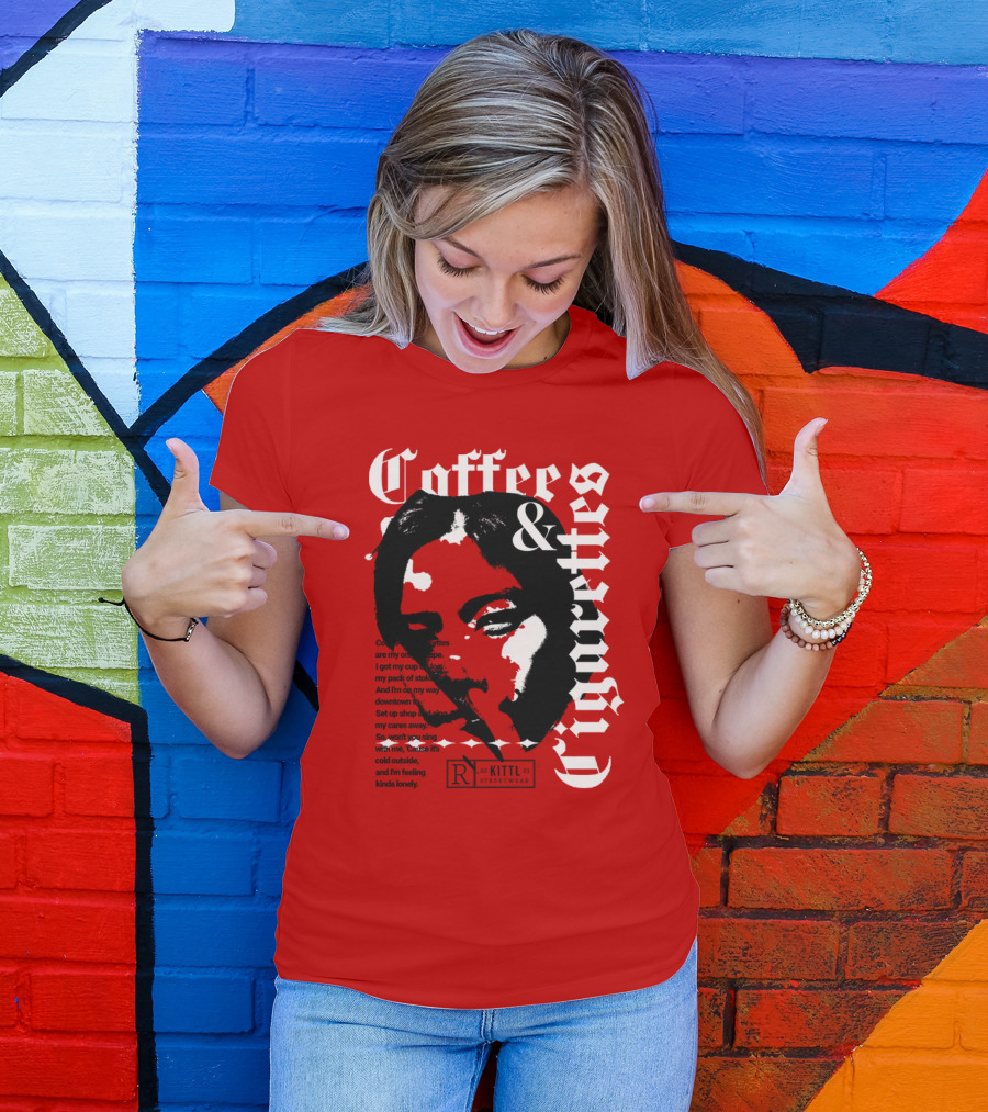 Coffee And Cigarettes By Kittl X Eachwayman T-Shirt