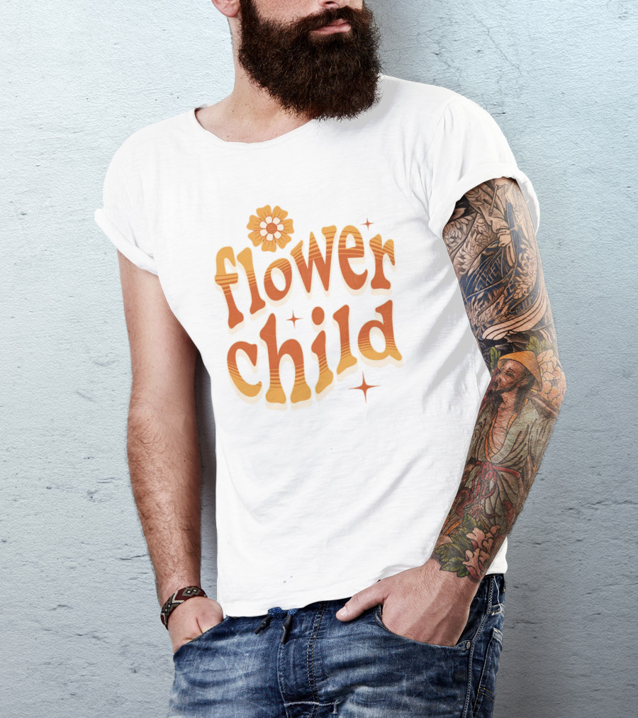 Flower Child Vintage Retro Groovy Vibes T-Shirt