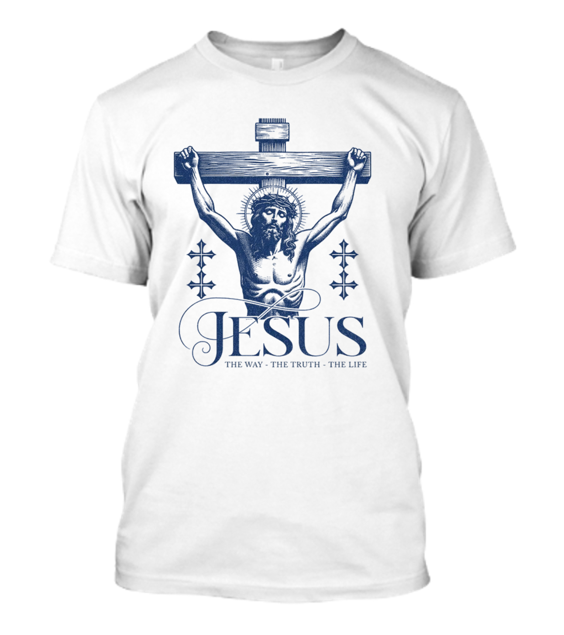 Jesus The Way The Truth The Life Vintage Cross T-Shirt
