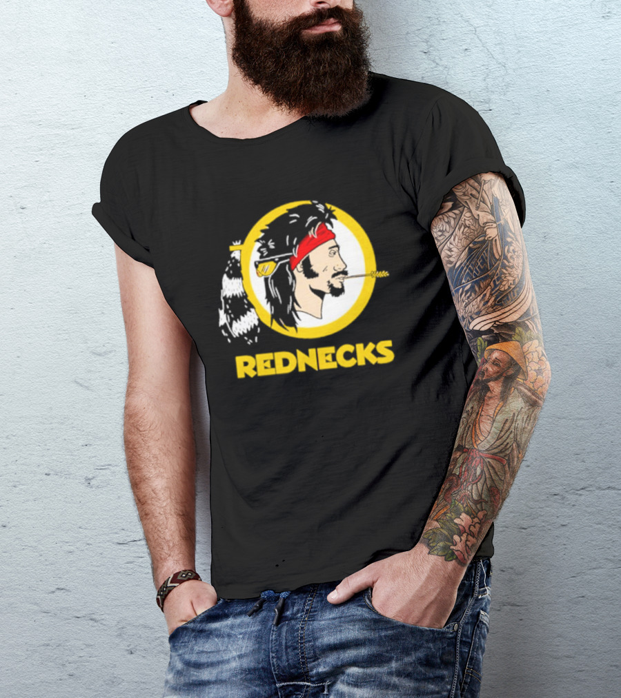 Rednecks Parody Logo With Bandana And Corn Stalk T-Shirt