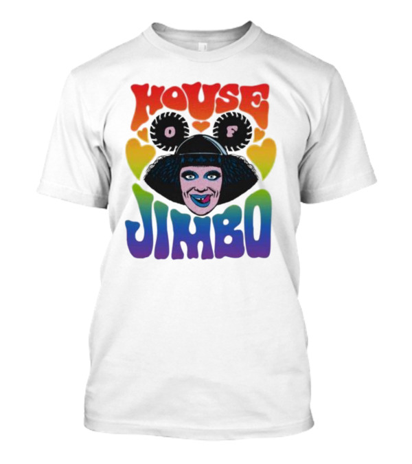 House Of Jimbo Rainbow Hearts Face T-Shirt