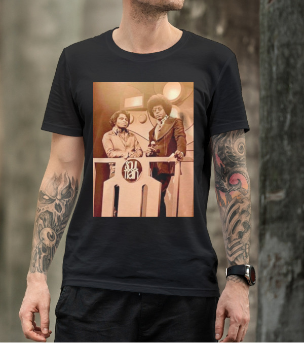 James Brown And Don Cornelius Soul Train Iconic Music Legends T-Shirt