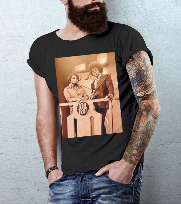 James Brown And Don Cornelius Soul Train Iconic Music Legends T-Shirt