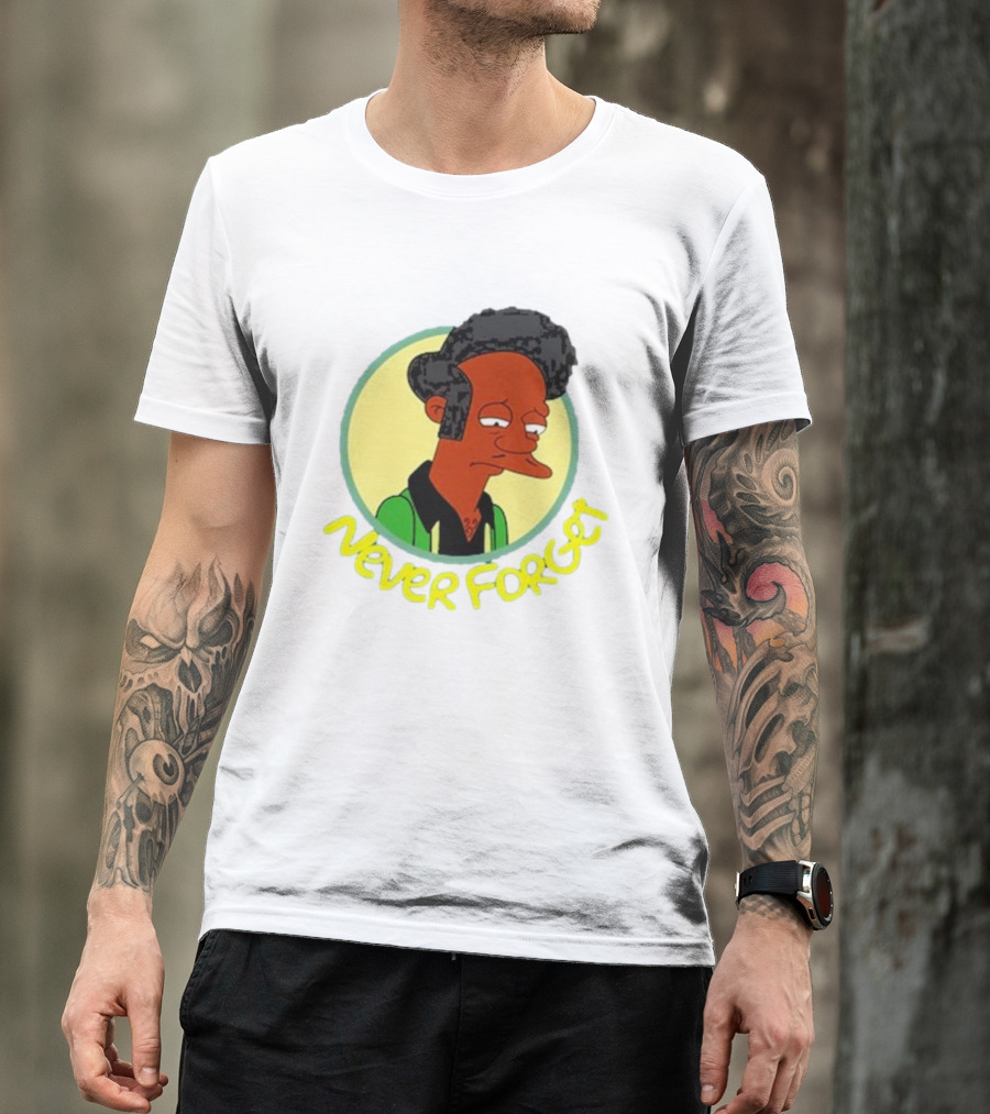 Never Forget Apu Simpsons Character T-Shirt