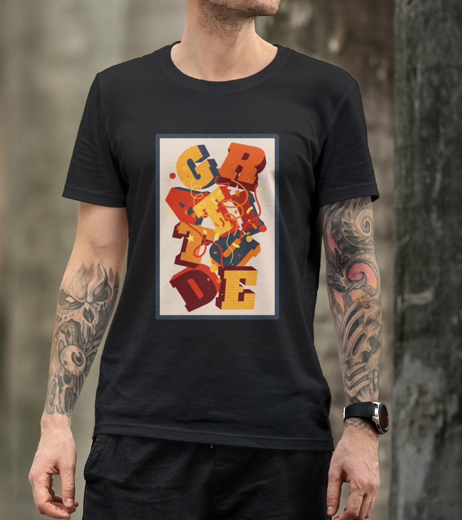 GRADE 3D Letter Explosion T-Shirt