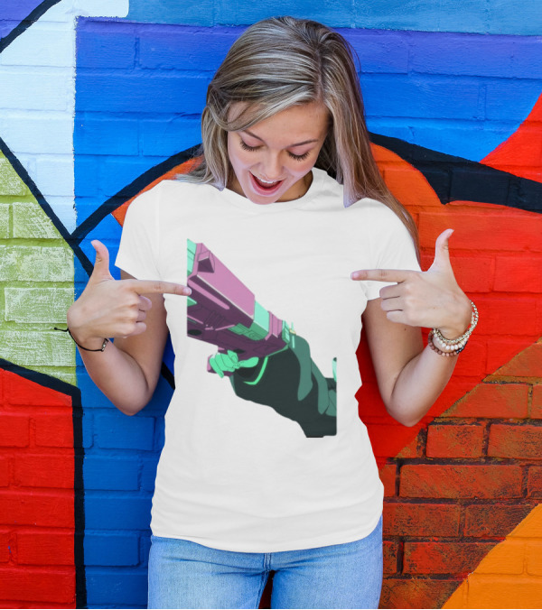 Rebecca Cyberpunk Edgerunners Aesthetic Gun T-Shirt