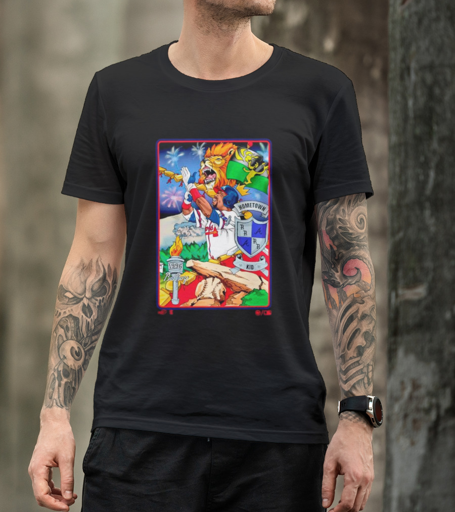Hometown Kid Bat Boy 1996 Braves Lion Fireworks T-Shirt