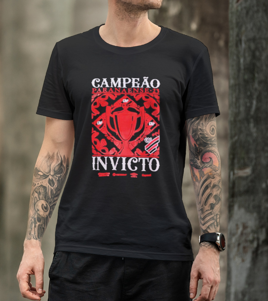 Campeão Paranaense 23 Invicto CAP Trophies And Emblems T-Shirt