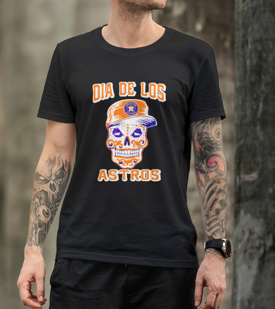 Dia De Los Astros Houston Sugar Skull T-Shirt