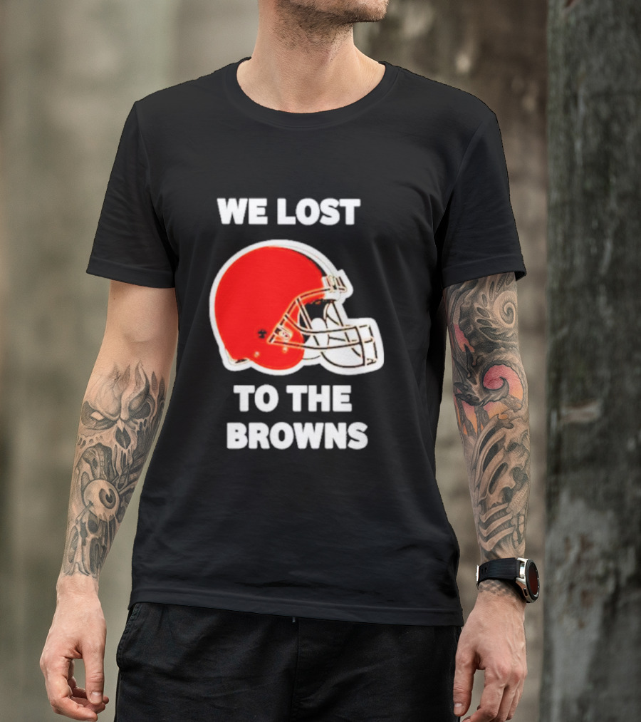 George Kittle We Lost To The Browns Football Helmet T-Shirt