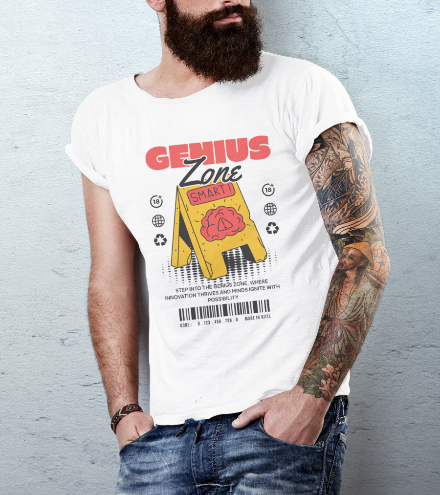 GENIUS ZONE SMART BRAIN SIGN T-Shirt