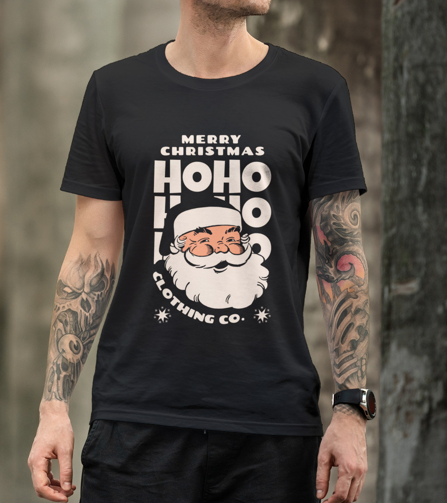 Merry Christmas Santa Claus Ho Ho Ho Clothing Co T-Shirt