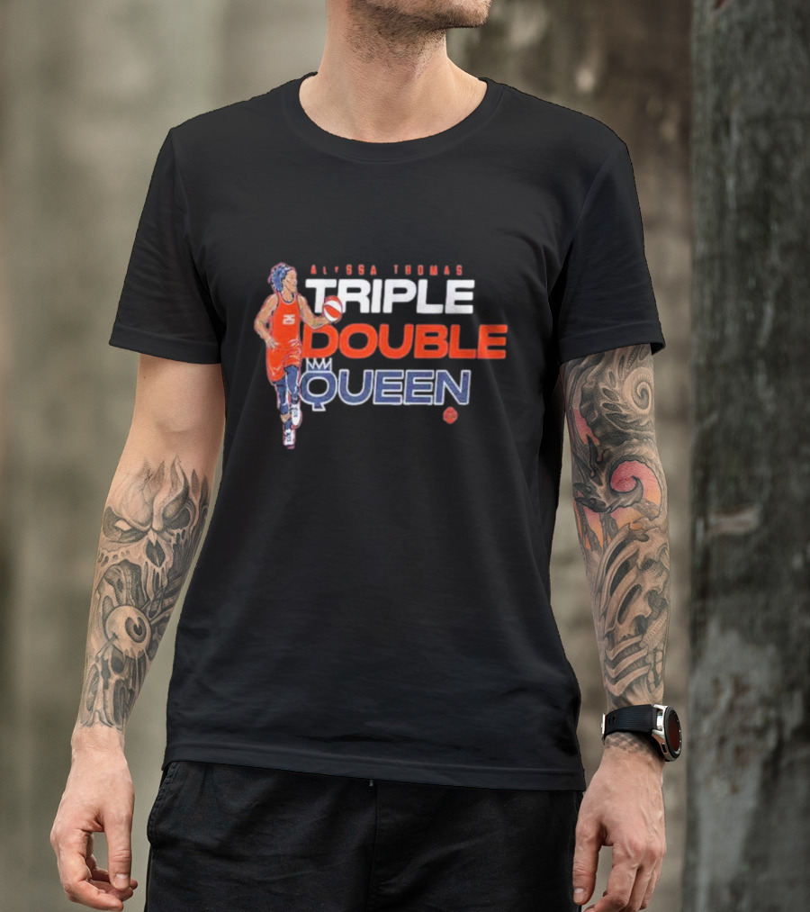 Alyssa Thomas Basketball Triple Double Queen T-Shirt