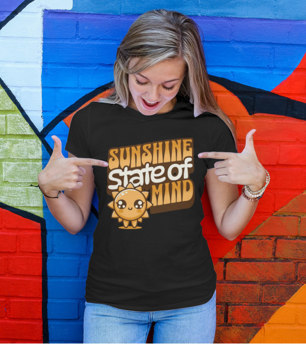 Sunshine State Of Mind Cute Sun Character T-Shirt