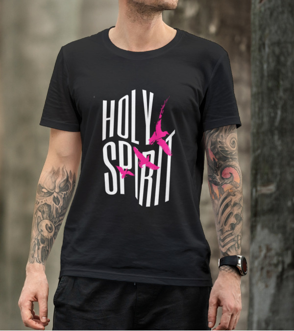 Holy Spirit Pink Birds Streetwear T-Shirt