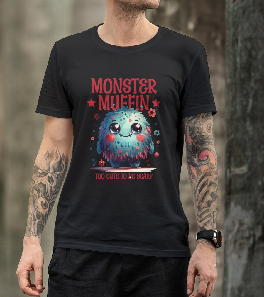 Monster Muffin Too Cute To Be Scary T-Shirt