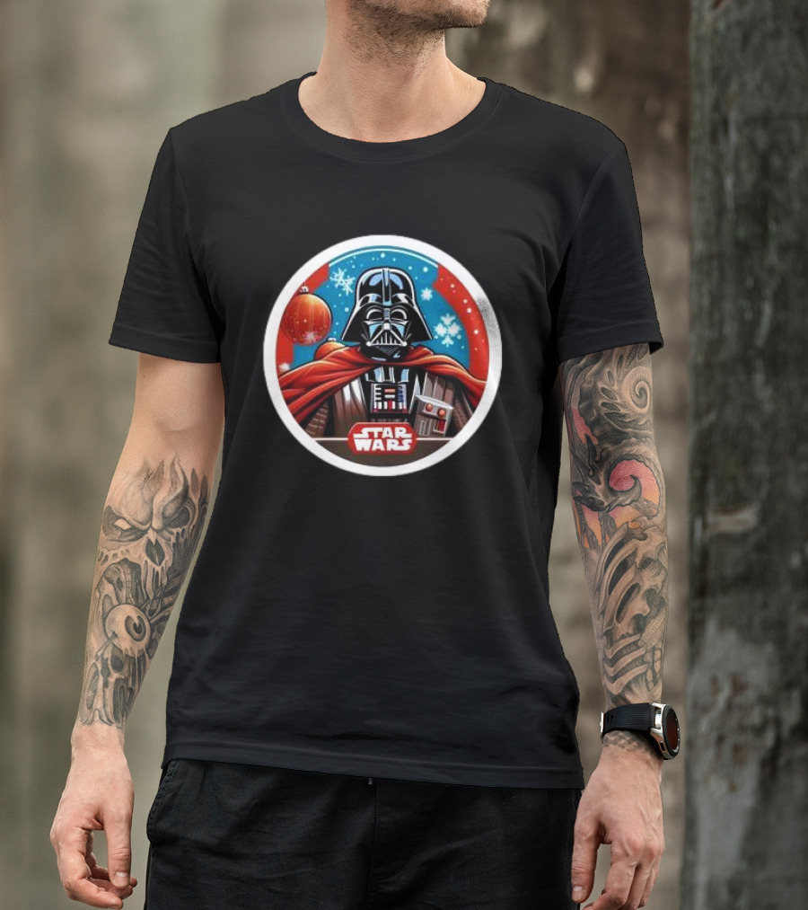 Star Wars Darth Vader Christmas Holiday Snowflakes T-Shirt