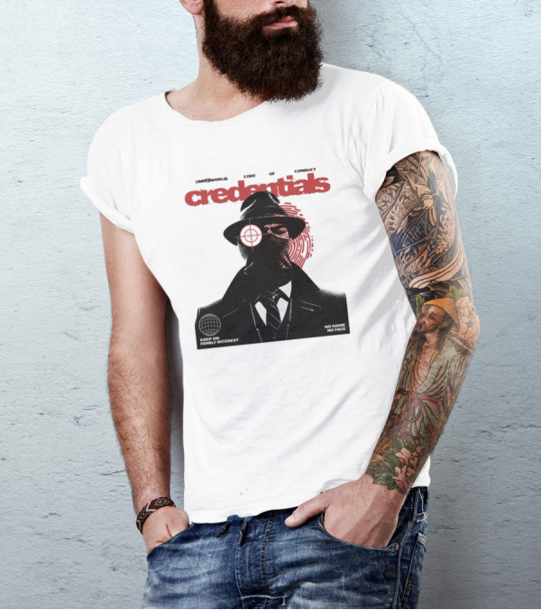 Credentials Underworld Code Of Conduct Keep On Family Interest No Name No Face T-Shirt