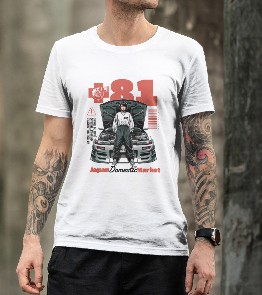 81 Japan Domestic Market Warning Import High Torque T-Shirt
