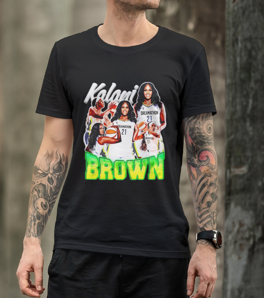 Kalani Brown Dreamathon 21 Basketball Legends T-Shirt