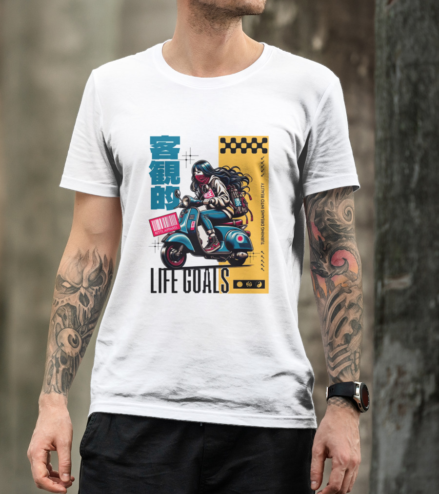 LIFE GOALS LITTLE APPAREL TURNING DREAMS INTO REALITY T-Shirt