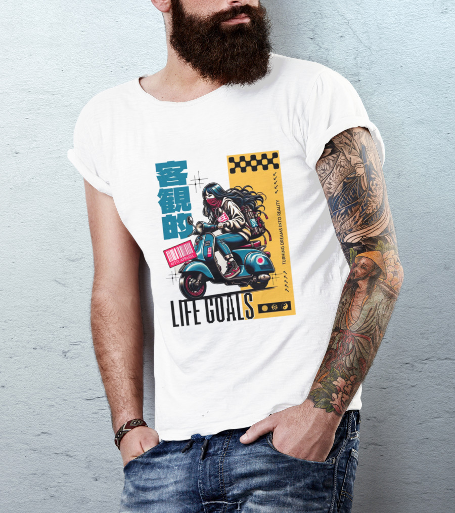 LIFE GOALS LITTLE APPAREL TURNING DREAMS INTO REALITY T-Shirt