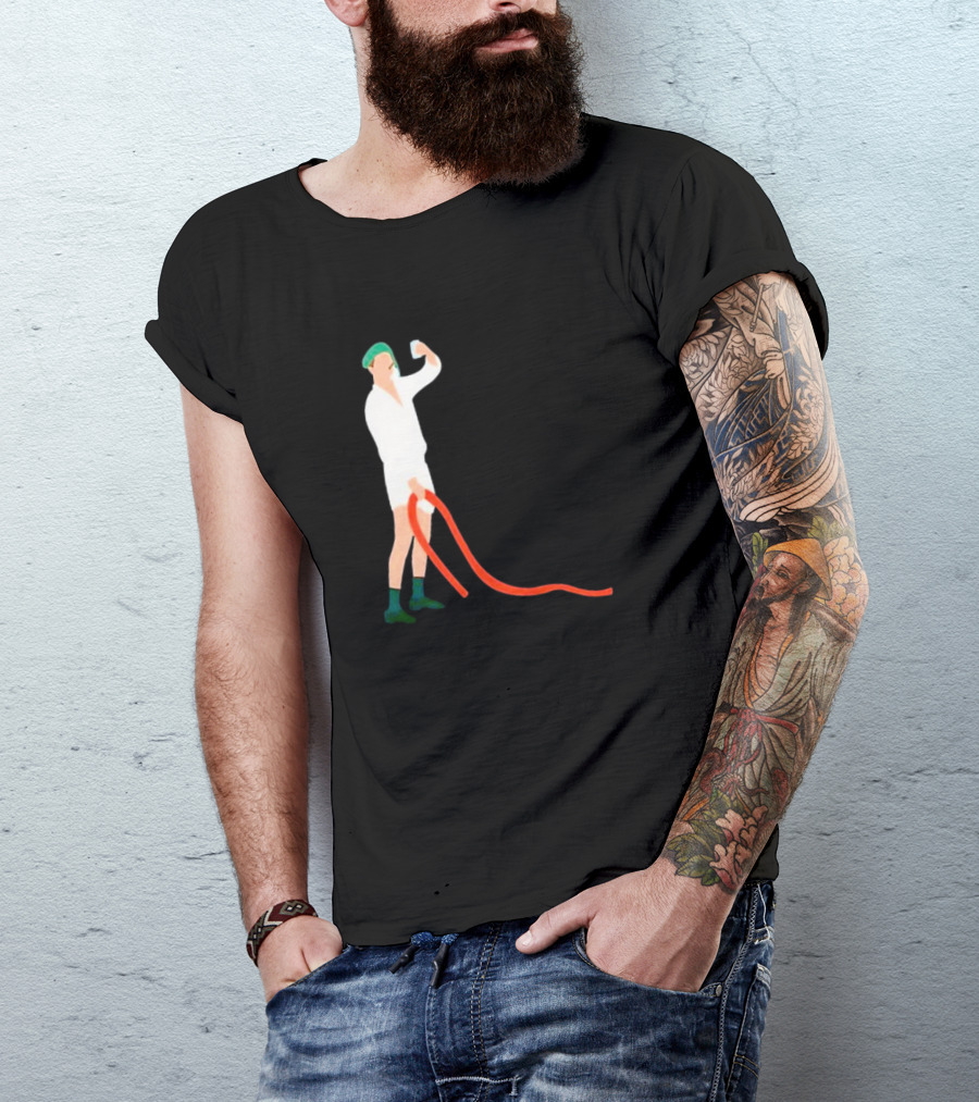 Septic Engineer Drunk Holding Red Hose T-Shirt