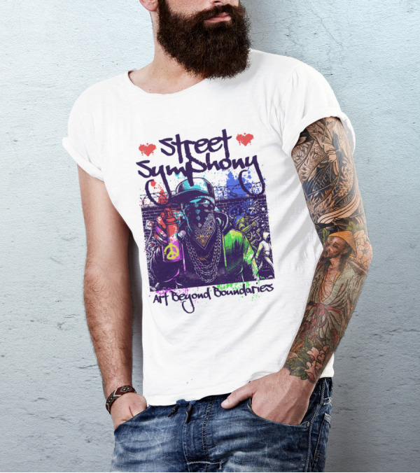 Street Symphony Art Beyond Boundaries Graffiti Man T-Shirt