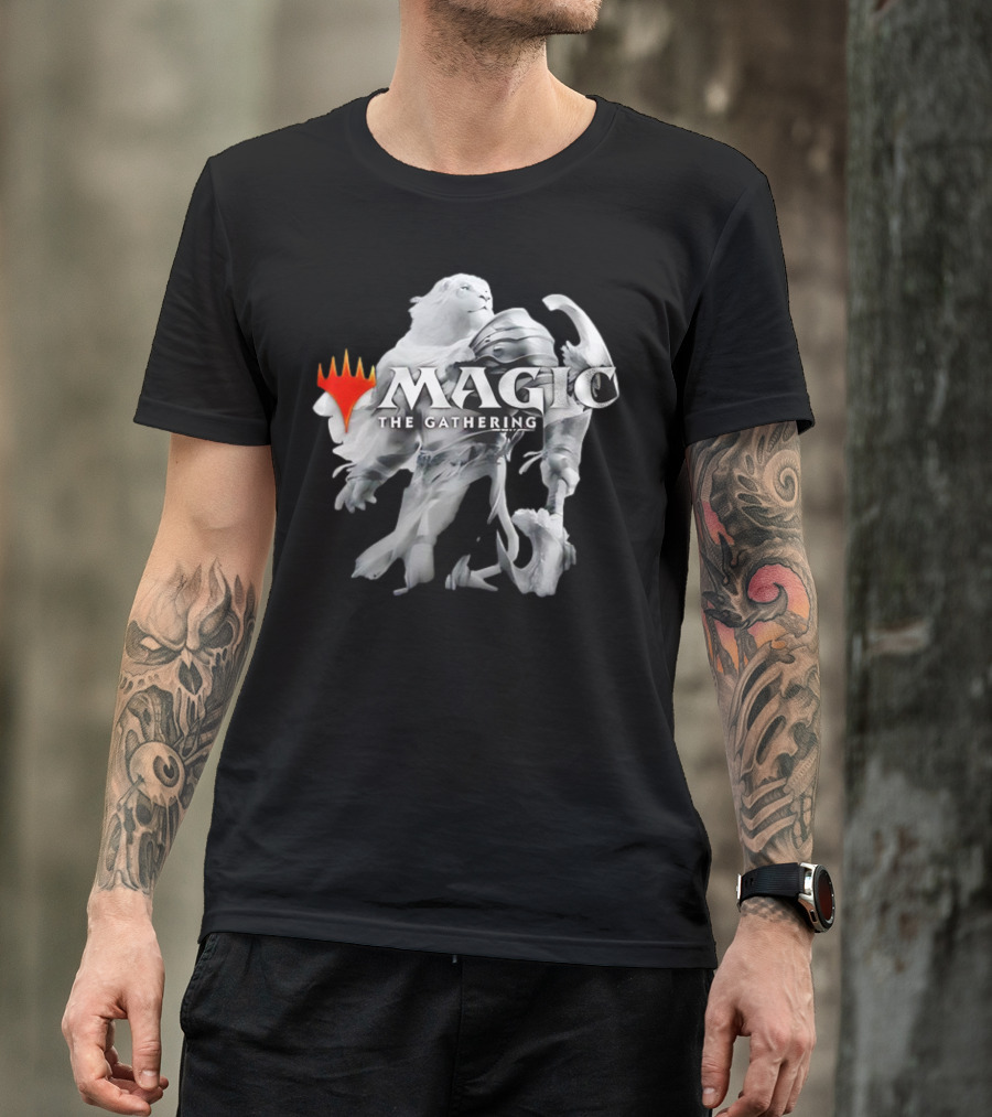 Magic The Gathering Lion Knight White Armor T-Shirt