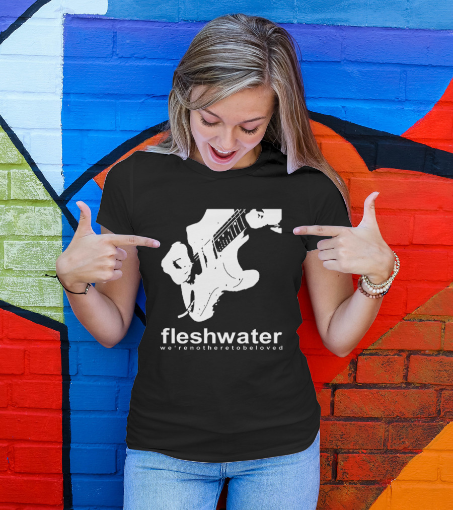 Closed Casket Activities Fleshwater We're Not Here To Be Loved Strat T-Shirt