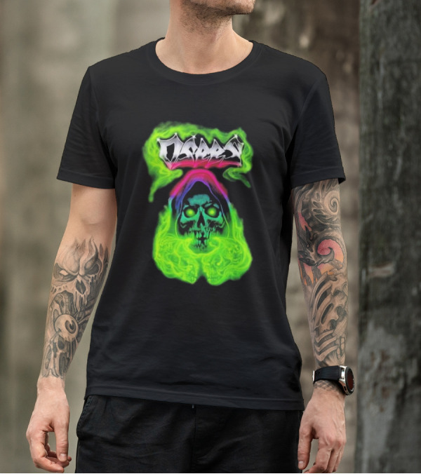 Osees X Chad Helsinki Ghost Neon Skull T-Shirt