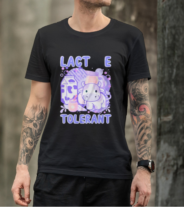 LACTOSE TOLERANT CUTE MILK COW CARTON FUNNY MILK T-Shirt