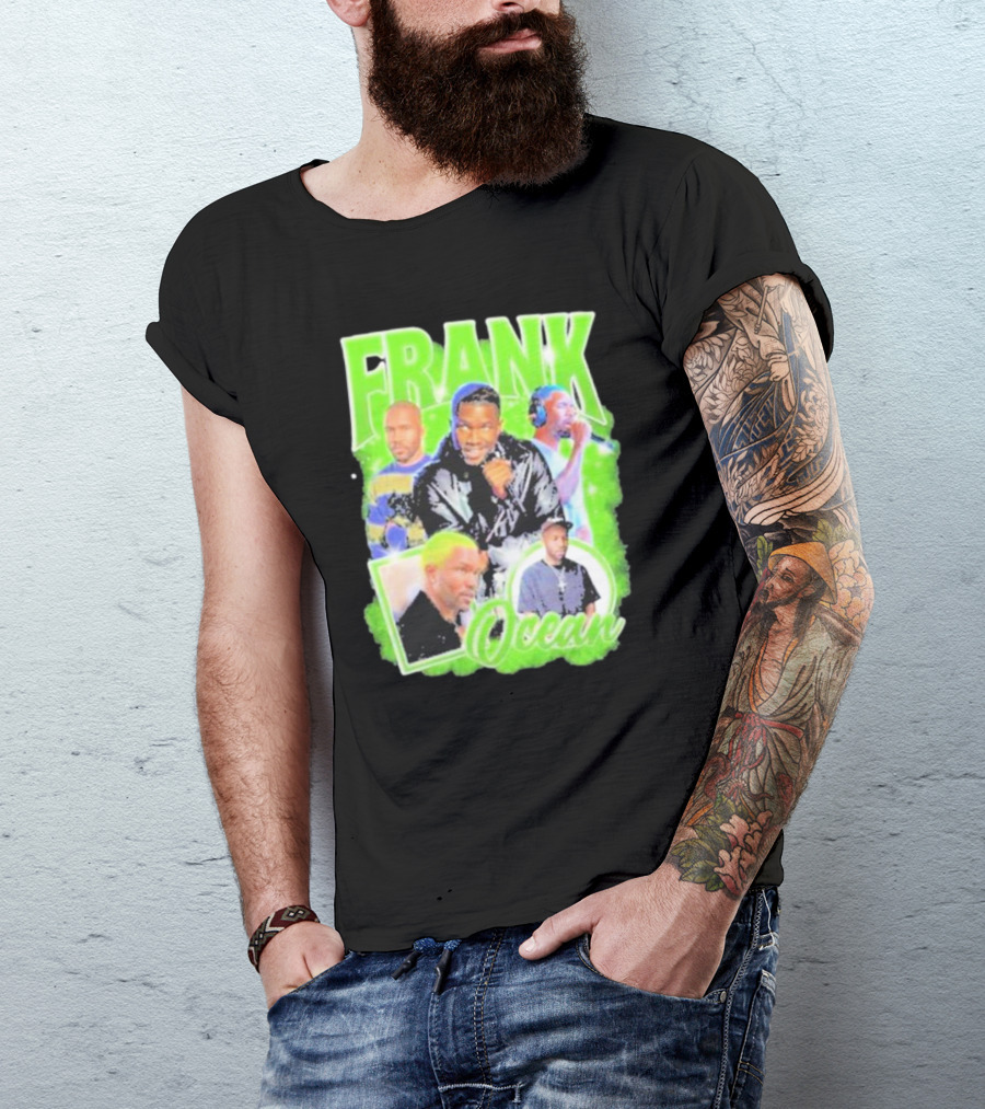 Vintage Frank Ocean Retro Music Collage T-Shirt