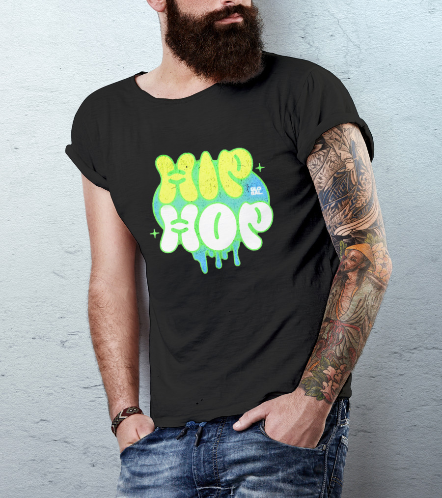HIP HOP GLOBAL Drip Style Graffiti T-Shirt