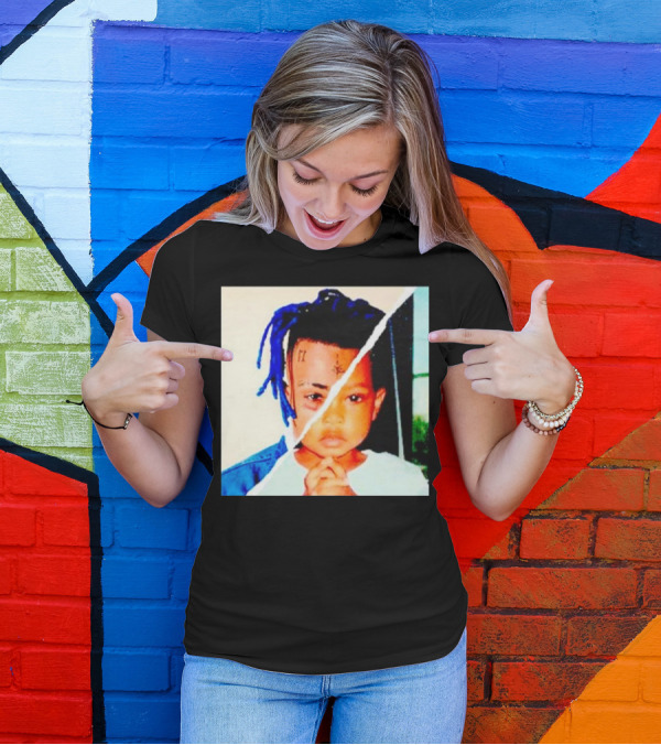 XXXTentacion Rapper Childhood And Adult Portrait Fusion T-Shirt