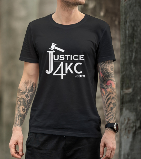 Justice 4KC .com Logo With Gavel T-Shirt