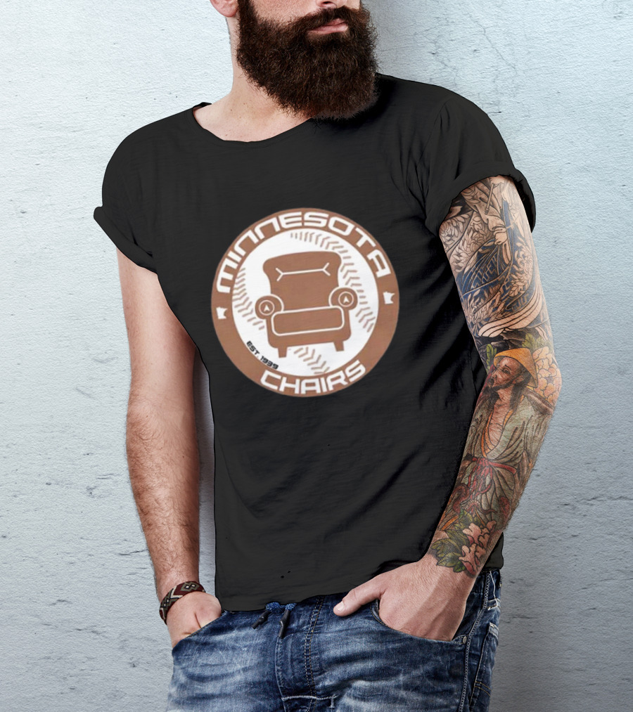 Jomboy Media Merch Minnesota Chairs Baseball Chair Logo Est. 1989 T-Shirt