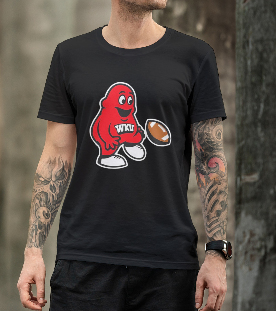 Western Kentucky Hilltoppers WKU Big Red Football Mascot T-Shirt
