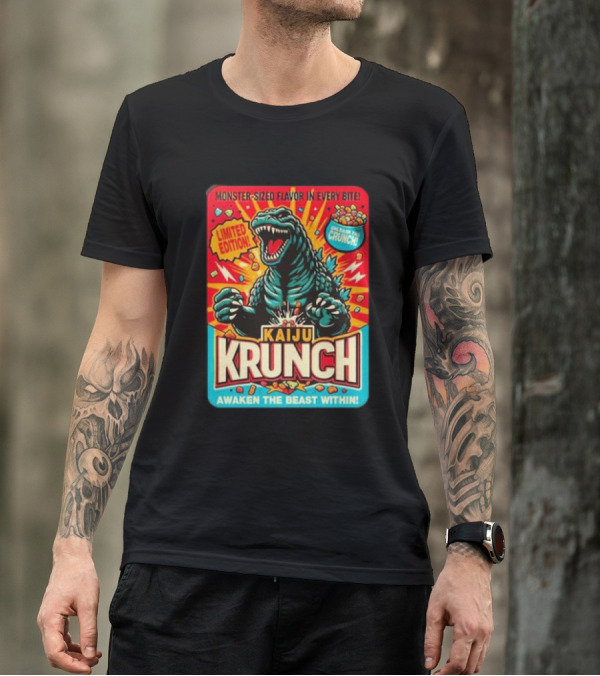 Kaiju Krunch Monster-Sized Flavor Awaken The Beast Within T-Shirt