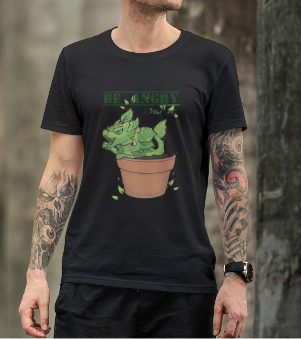 Mint Dragon Be Angry Like Minty In Pot With Leaves T-Shirt