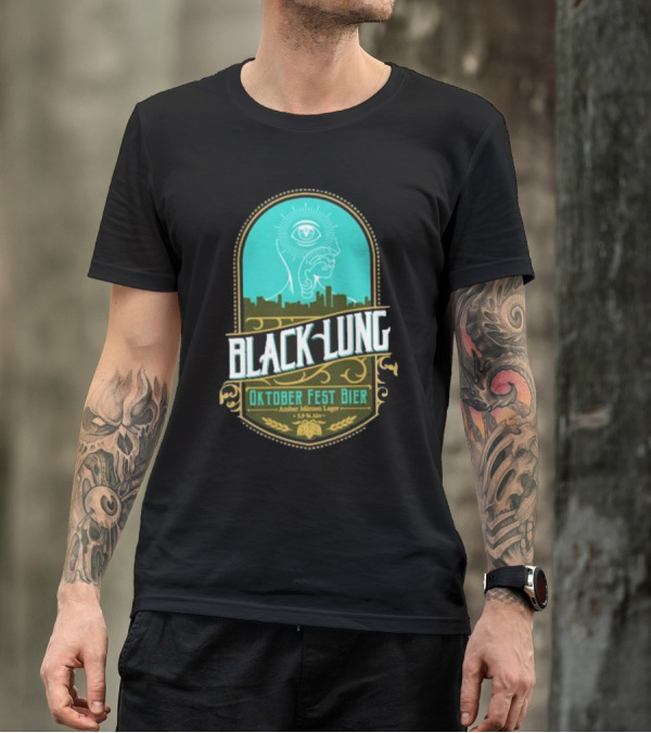 Black Lung Oktoberfest Fest Bier Amber Märzen Lager 5.5 Abv T-Shirt