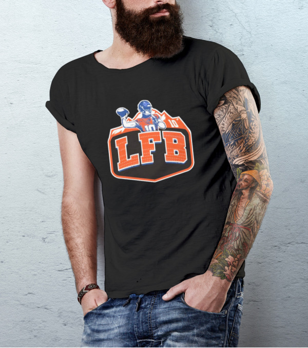 LFB 10 Denver Broncos Bo Nix T-Shirt