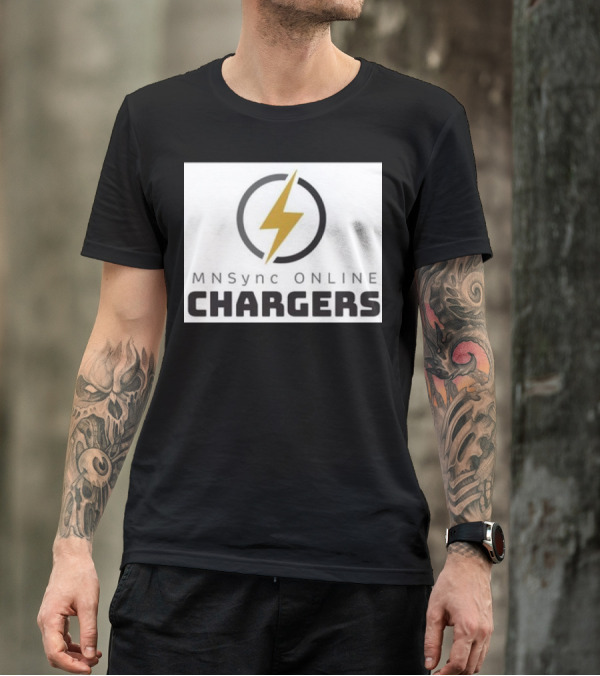 MNSync Online Chargers Lightning Bolt Emblem T-Shirt