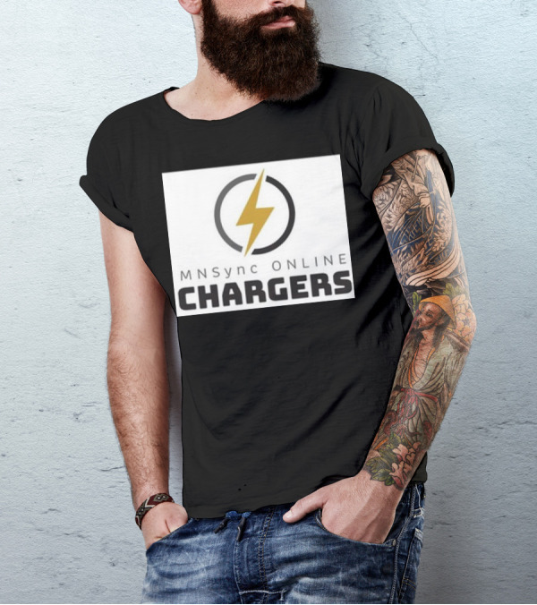 MNSync Online Chargers Lightning Bolt Emblem T-Shirt