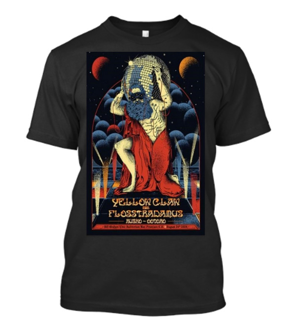 Yellow Claw Flosstradamus Rusko Otto San Francisco Bill Graham Civic August 24 T-Shirt